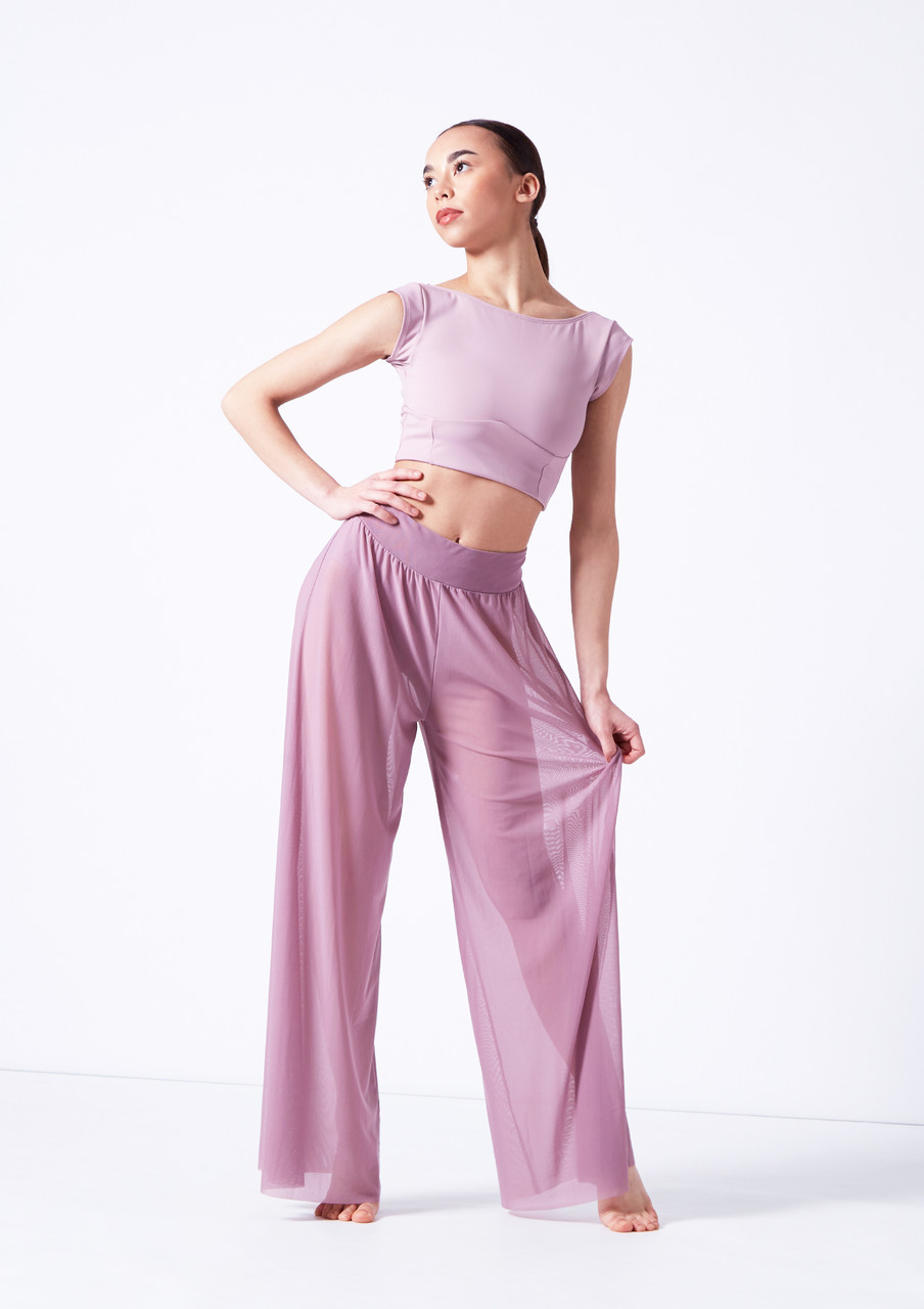 Move Dance Grace Long Mesh Trousers - Move Dance US