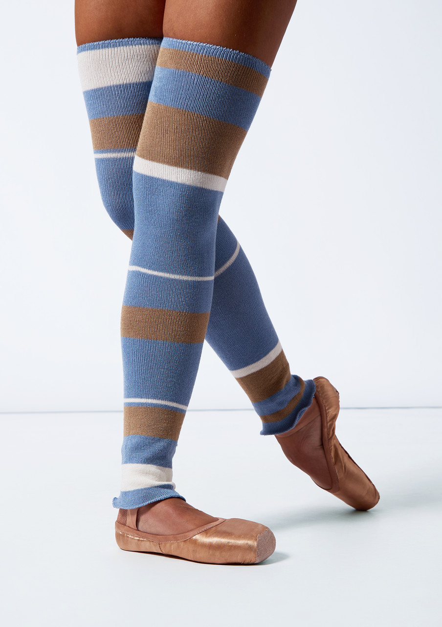 Intermezzo Ellen Stripe Bamboo Leg Warmers | Move Dance US