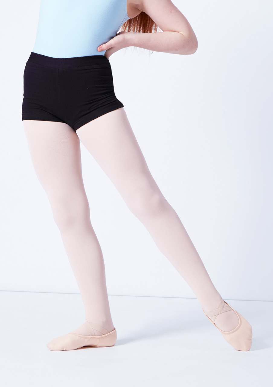 PINEAPPLE Dancewear Girls 2 In 1 Running Shorts Black Silver