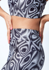 Move Dance Venus High Waisted Leggings - Dimensions Close up front [Patterned]
