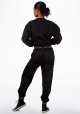 Non Posso Ho Danza Tape Hem Sweat Pant Black Back [Black]