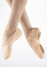 Sansha Pro Canvas Split Sole Ballet Shoes Pink Main 2 [Pink]