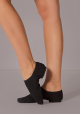 Move Dance Canvas Split Sole Jazz Shoe Black Front 3 [Black]