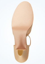 Move Dance Erika T-Bar Character Shoe 3" - Nude Nude Bottom [Tan]