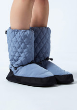Move Dance Willow Warm Up Booties Pale Blue Front 2 [Blue]