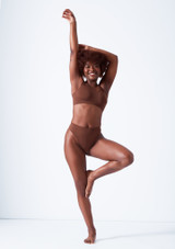 Move Dance Cassia Seamless Thong - 2 Pack Coffee Front 2 [Brown]