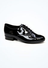 Freed Boys Patent Ballroom Shoe 1" Black 2 [Black]