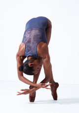 Move Dance Chintana Zip Leotard Back 2 [Blue]
