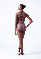 Move Dance Lorien Zip Crop Top Back [Pink]