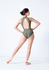 Intermezzo Briseida Halterneck Leotard Green Back [Green]
