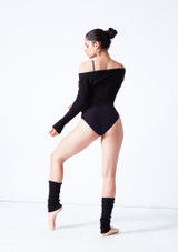 Intermezzo Brianna Knitted Long Sleeve Top Black Back [Black]