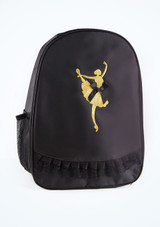 Capezio Ballet Bow Backpack Black Front [Black]