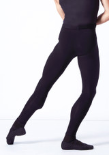 Wear Moi Hamada Mens Footless Tight Black Back [Black]