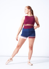 Intermezzo Charlotte Warmup Shorts Navy Blue Front 2 [Blue]