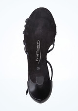 PortDance 631 Satin Ballroom & Latin Shoe - 2" [Black]