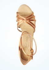 PortDance 631 Satin Ballroom & Latin Shoe - 2.4" [Tan]