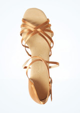 PortDance Pro 003 Satin Tan Ballroom Shoe - 2.75" [Tan]