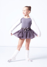 Move Dance Elsa Girls Fluffy Shrug White Front 2 [White]