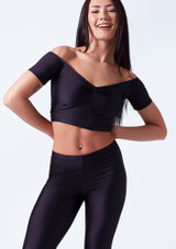 Alegra Shiny Sandy Crop Top