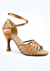 PortDance 137 Ballroom Shoe - 2.4" Tan Side [Tan]