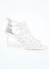 PortDance 803 Salsa & Tango Shoe - 2.4" [White]