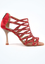 PortDance 803 Salsa & Tango Shoe - 2.4" [Red]