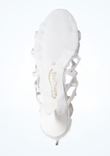PortDance 803 Salsa & Tango Shoe - 2.4" [White]