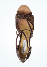 PortDance 801 Salsa & Tango Shoe - 3" [Brown]