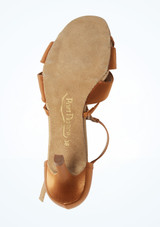 PortDance Pro 002 Satin Flared Heel Dance Shoe - 2.4"