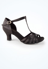 Capezio 2" Sara Satin Ballroom Dance Shoe [Black]