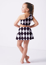 Alegra Girls Print Scarlett Asymmetric Top HAR Back 3 [Patterned]