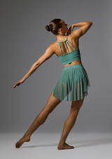 Jolista Lullaby Lyrical Costume Top Juniper Green Front 3 [Green]