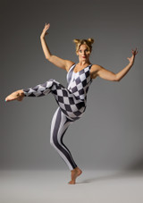 Jolista Vaudeville Catsuit Black-White 2 [Black]