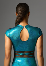 Jolista Eliptic Sweetheart Mesh Leotard Aqua 9 [Blue]