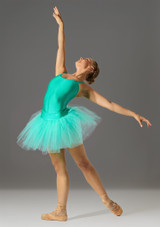 Jolista Masquerade Costume Leotard Green Front 2 [Green]