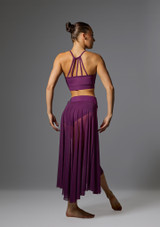 Jolista Whisper Lyrical Costume Skirt Plum Front 4 [Purple]