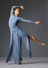 Jolista Don't Let Go Lyrical Costume Slate Blue Front 3 [Blue]