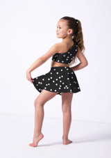 Alegra Girls Print Jasmine Circle Mini Skirt POL Back 7 [Patterned]