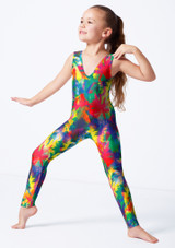V-dip catsuit JUN Front [Green]