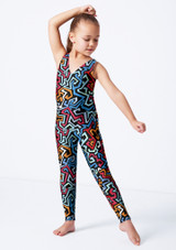 V-dip catsuit AZT Front [Patterned]