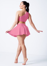 Alegra Shiny Charlie Dance Top Pink Front [Pink]