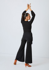 Intermezzo Panparafalred Flared Pants Black Front 3 [Black]