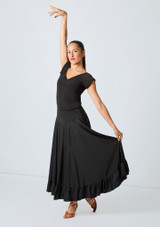 Intermezzo Flamenco Skirt Black Front 3 [Black]