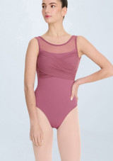 Intermezzo Isaura Scoop Back Leotard Violet Front [Purple]