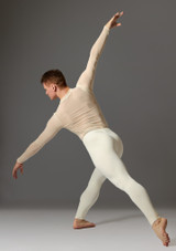 Jolista Onyx Footless Leggings Ivory Back 4 [White]