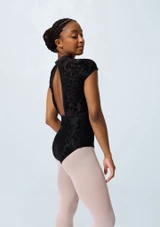Capezio Rudi Short Sleeve Leotard Black Back 3 [Black]