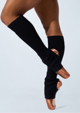 Capezio Lee Short Leg Warmers Black Back 3 [Black]