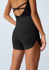 Capezio Anderson Warmup Shorts Black Back 3 [Black]