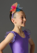 Jolista Ruffle Costume Headband Multi-Colour Front 2 [Multi-Colour]