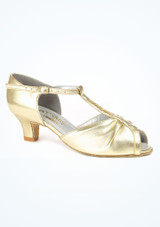 Dancesteps Topaz Ballroom & Latin Shoe 1.65" - Gold Gold 2 [Gold]